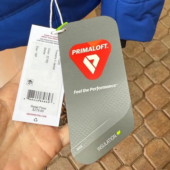 Obermeyer Tuscany II Hooded Jacket Stellar Blue Sz 16 Petite - Picture 5 of 9